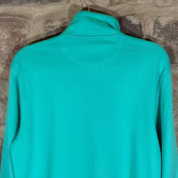 Vineyard Vines 1/4 Zip Top Teal Blue Pull Over Preppy Woman's XS Coastal Casual - Picture 6 of 12